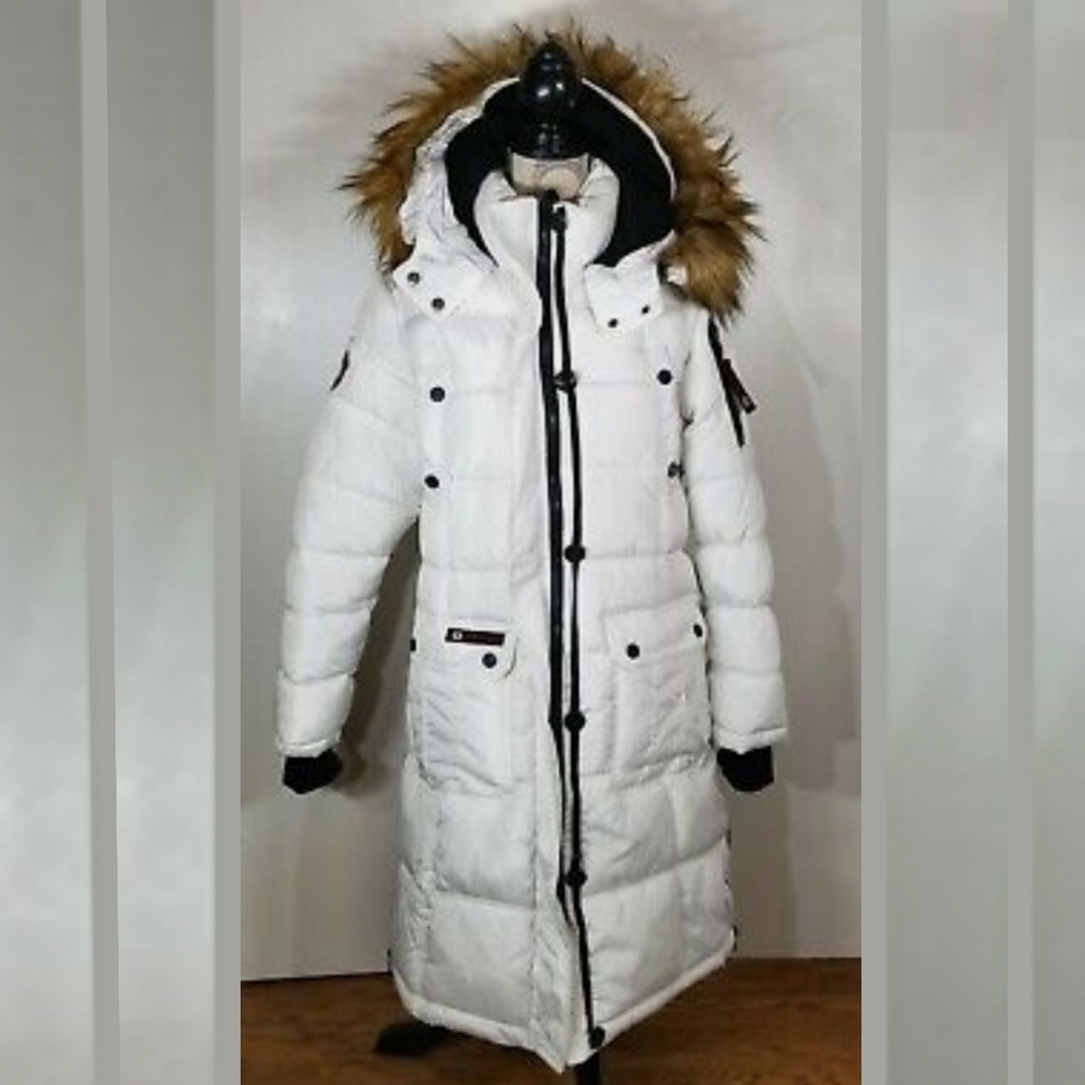 NWT Authentic Canada Goose White Parka Arctic Canada Weather Gear Long Coat - Picture 2 of 16